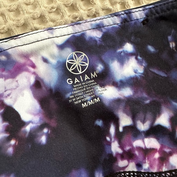 BARELY WORN Gaiam Floral Leggings M - Picture 4 of 4